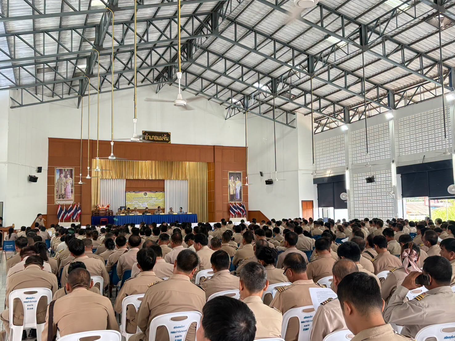 พช.แม่จัน ร่วมประชุมกำนัน ผู้ใหญ่บ้าน ฯลฯ ประจำเดือนกันยายน 2569